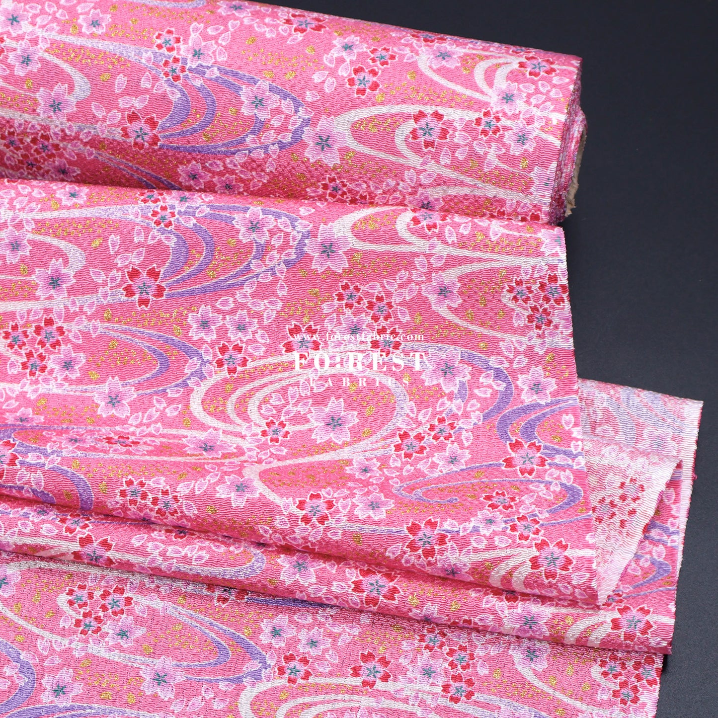 Ichikoshi crepe -  Sakura fabric 4