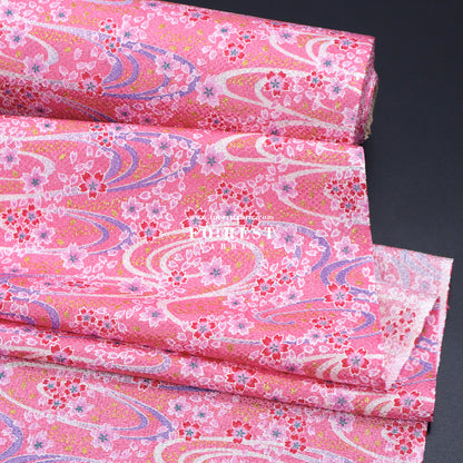 Ichikoshi crepe -  Sakura fabric 4