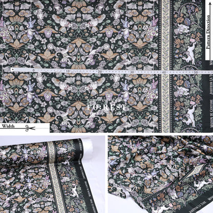 Satin Super Cotton - JoliFleur Poisonberry Thief fabric