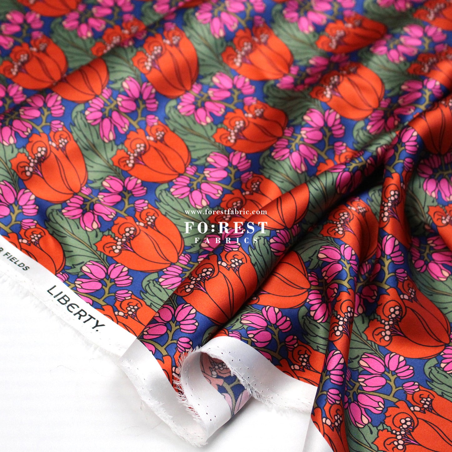 Liberty of London (Silk Satin fabric) - Tudor Fields