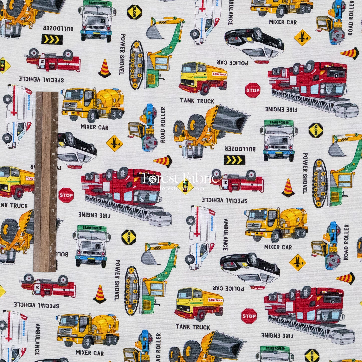 oxford - Rescue & Construction Vehicles fabric
