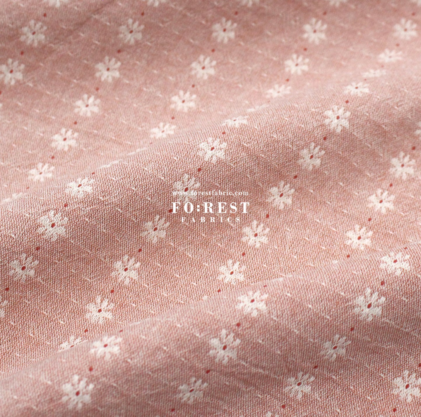 Yarn dyed cotton - Flower fabric