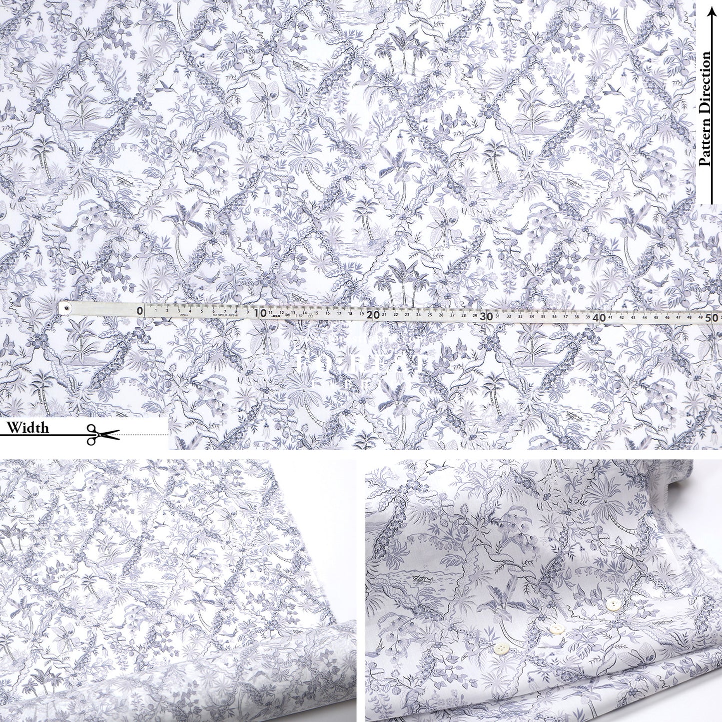 Liberty of London (Tana Lawn™ Cotton Fabric) -  Tropical Toile