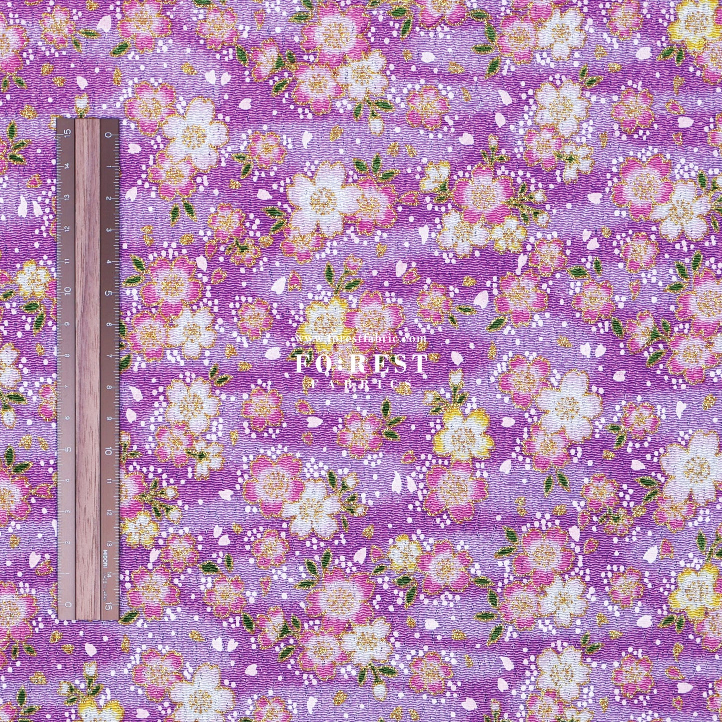 Ichikoshi crepe -  Sakura fabric 2