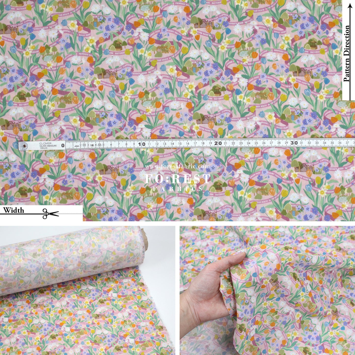 Liberty of London (Tana Lawn™ Cotton Fabric) - Park Posy