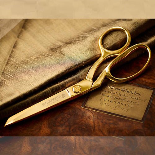 8” WILKINSON Gold Plated Fabric Shears Scissors 剪刀 - FO:REST Fabric 布恩堂Liberty fabrictana lawnjapanese fabricykk zipper