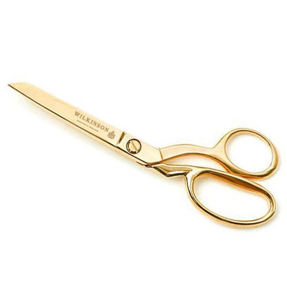 8” WILKINSON Gold Plated Fabric Shears Scissors 剪刀 - FO:REST Fabric 布恩堂Liberty fabrictana lawnjapanese fabricykk zipper
