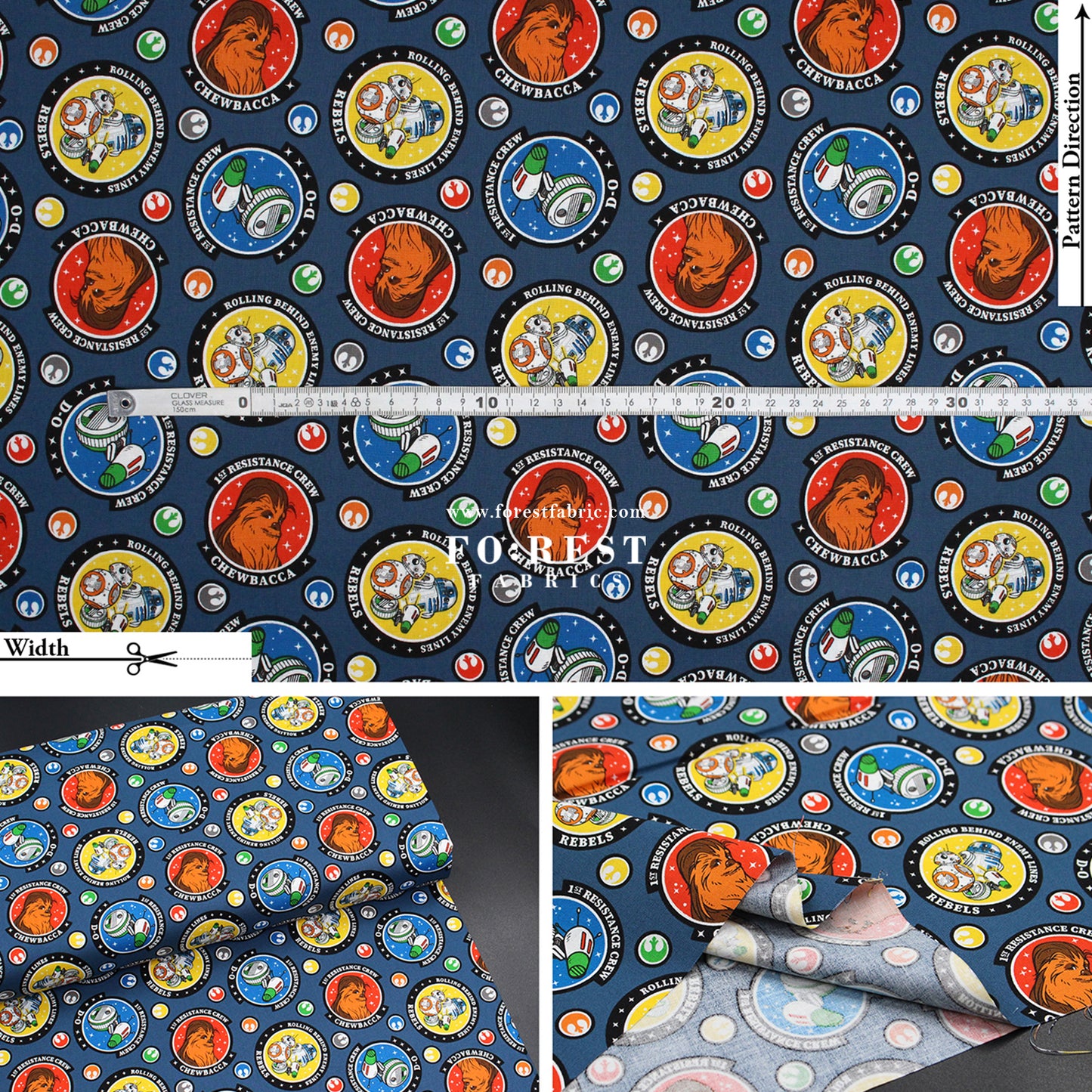 cotton - Star war fabric (member)