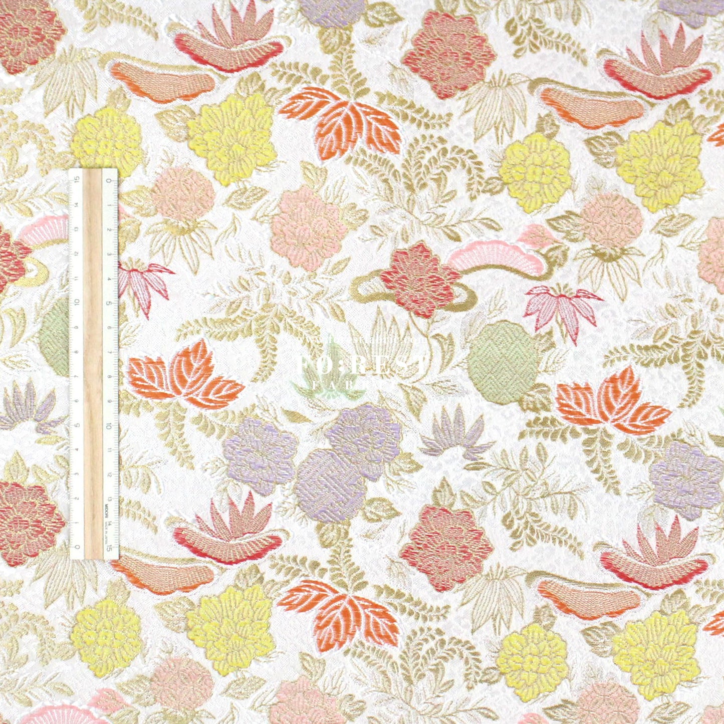 Gold Brocade - Pine fabric ICE