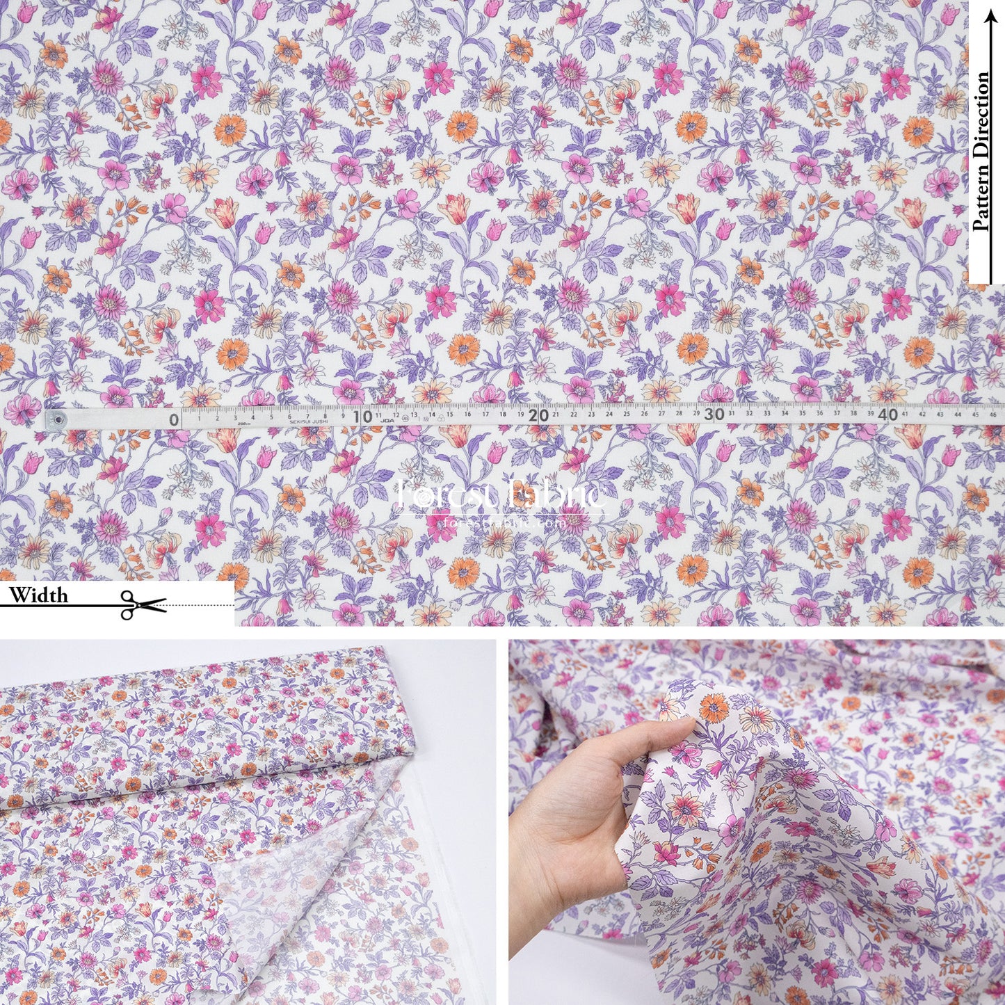 Liberty of London (Cotton Tana Lawn Fabric) - Tiger Lily