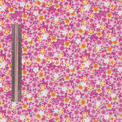 Ichikoshi crepe -  Sakura fabric 5