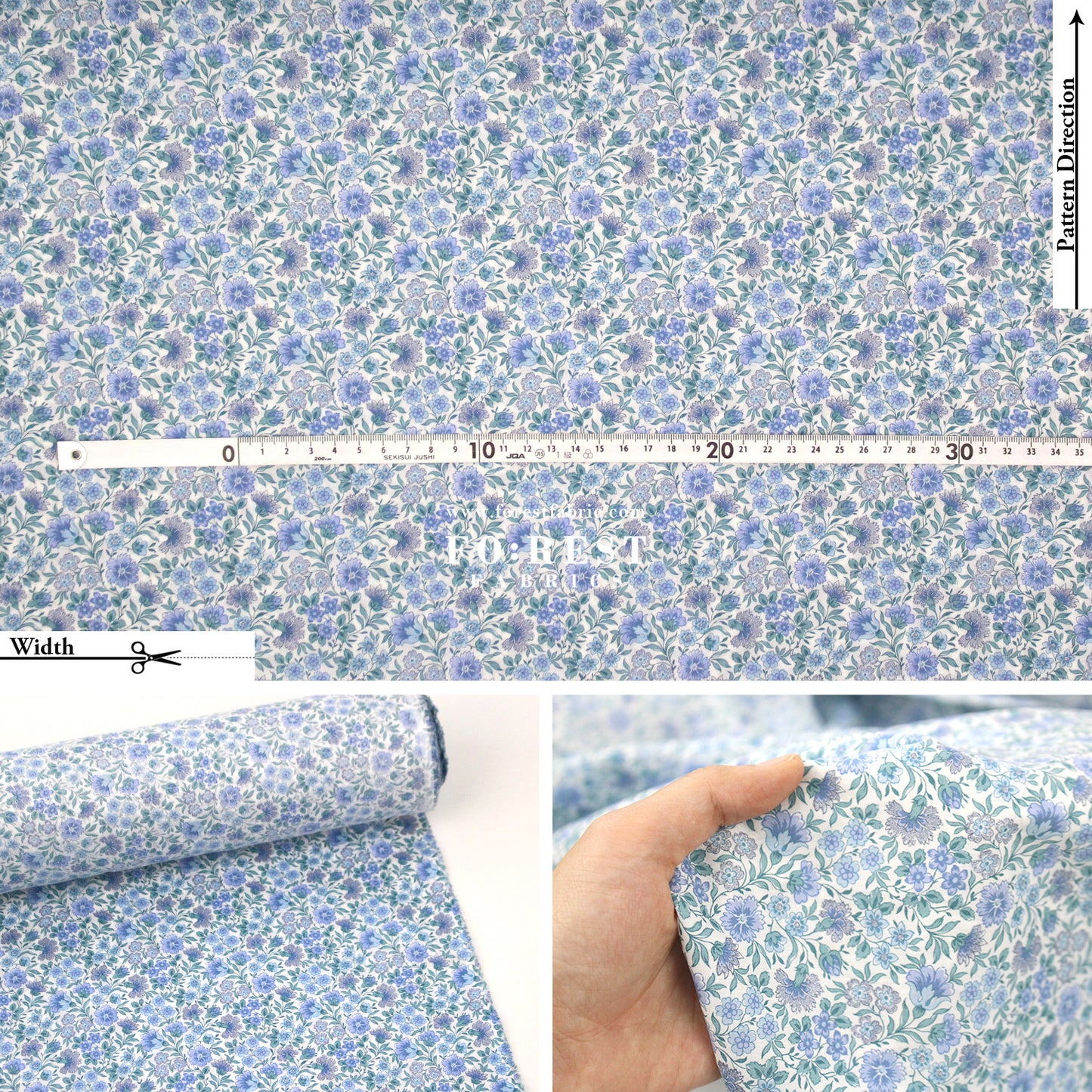 Liberty of London (Cotton Tana Lawn Fabric) - Carnation Garden