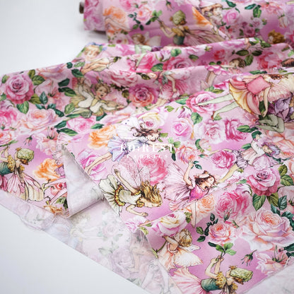 cotton - Garden Songs Allover Flower Fairies fabric