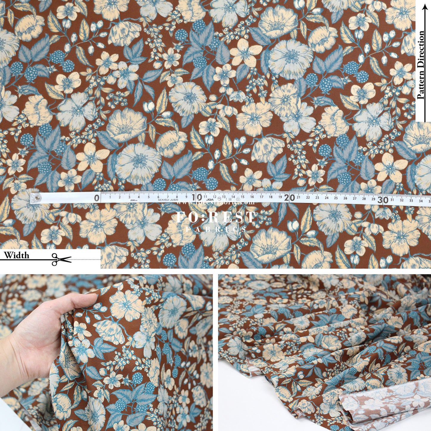 Liberty of London (Cotton Tana Lawn Fabric) - Bramble