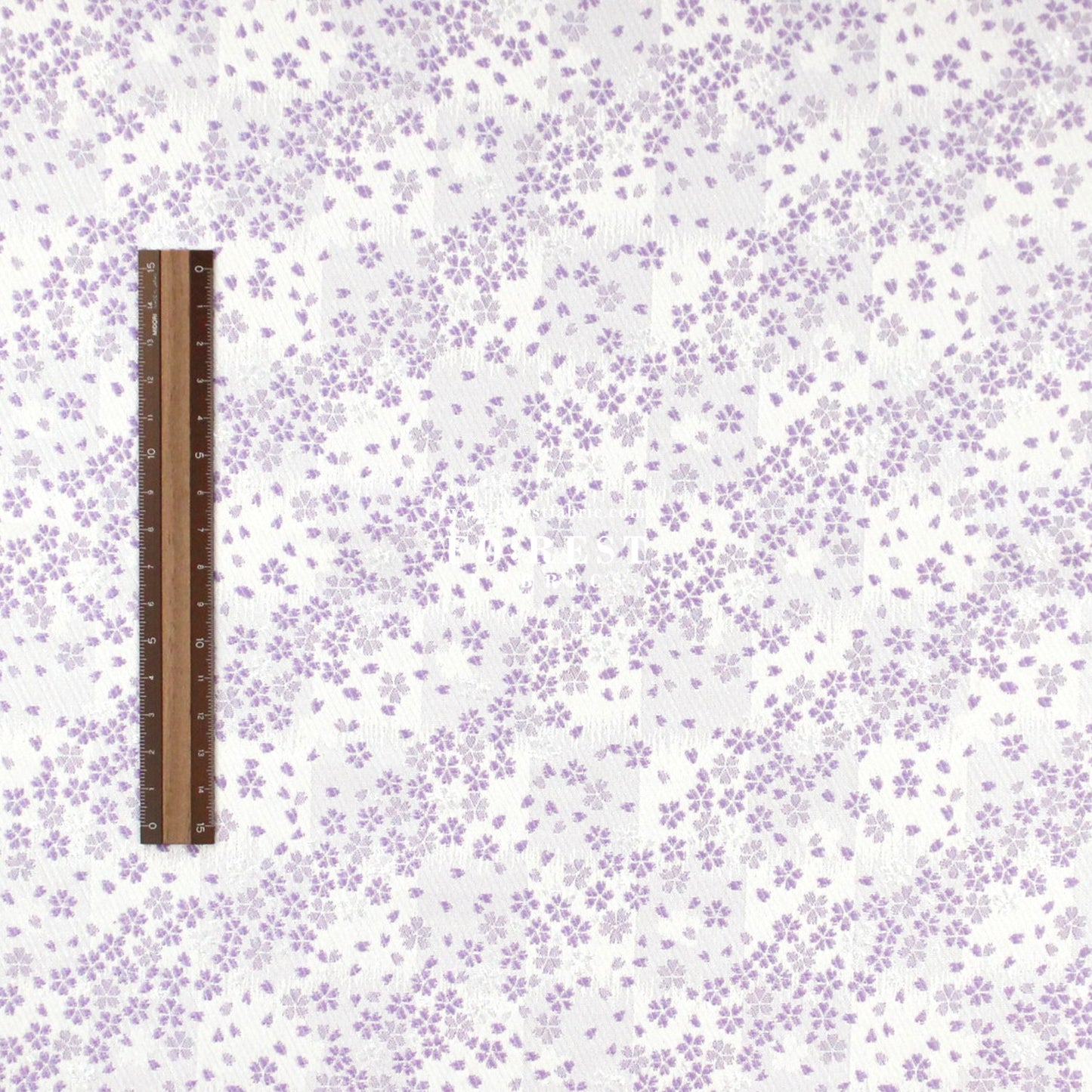 Gold Brocade - Little Sakura fabric Pink Purple