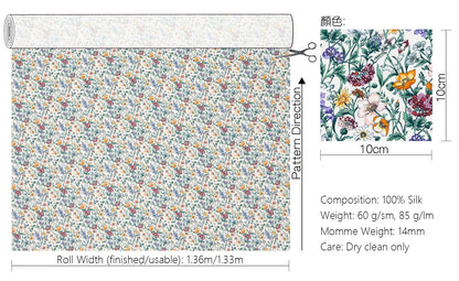 Liberty of London (Silk Crepe de Chine) - Rachel Meadow