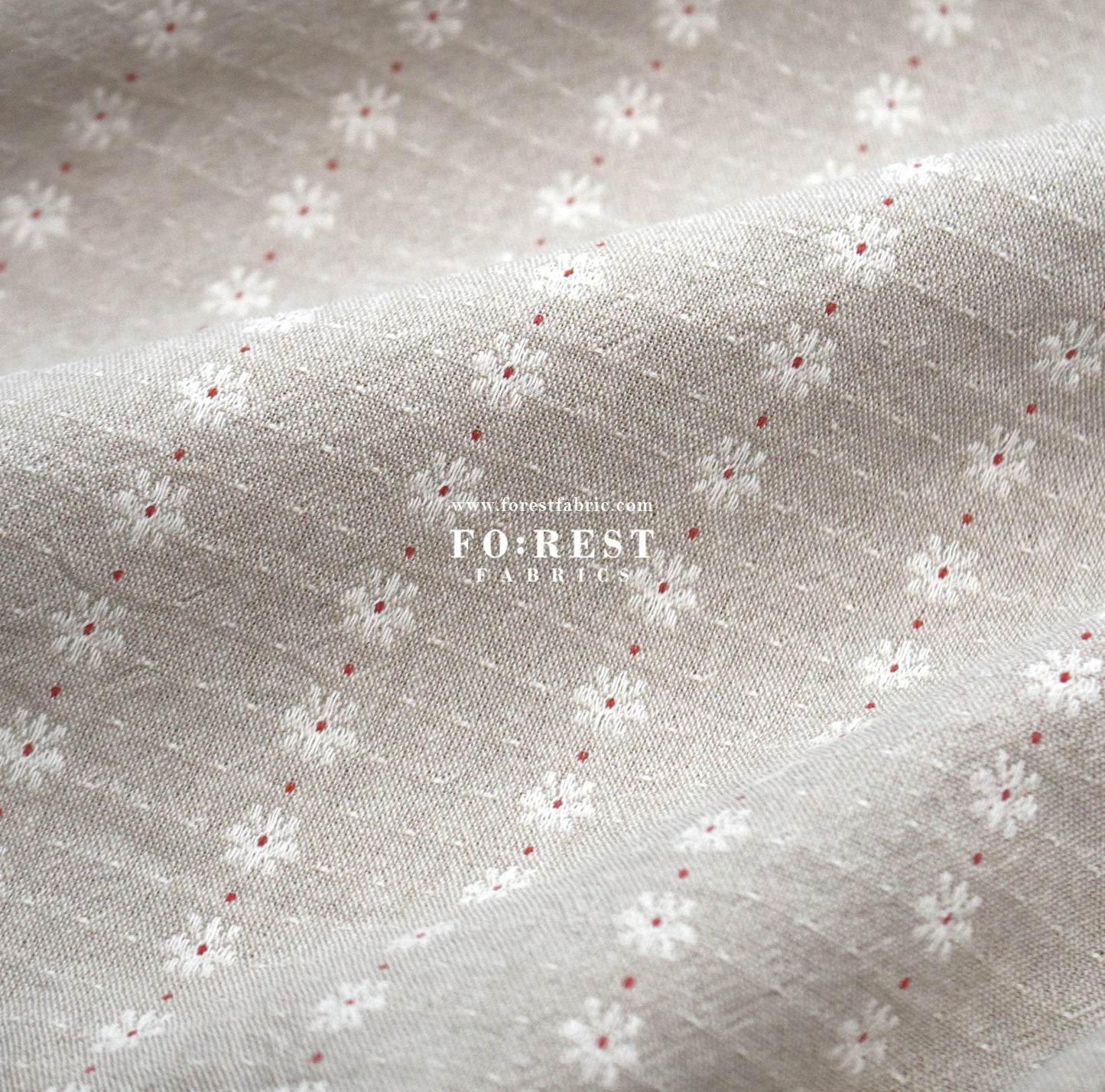 Yarn dyed cotton - Flower fabric