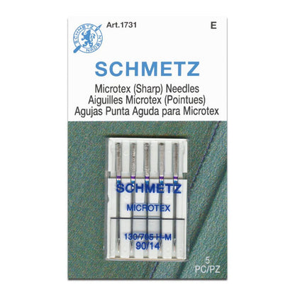 Schmetz Microtex (Sharp) Needles 鋒利家用車針