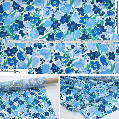Liberty of London (Augusta Linen Fabric) - Mariana's Bouquet