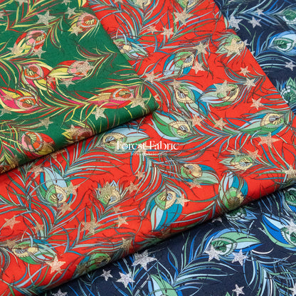 Liberty of London (Cotton Tana Lawn Fabric) - Festive Plume Star
