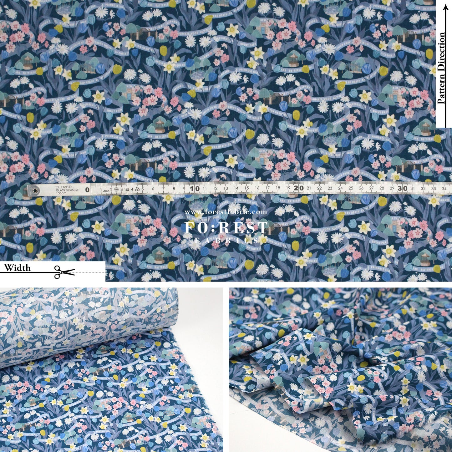 Liberty of London (Tana Lawn™ Cotton Fabric) - Park Posy