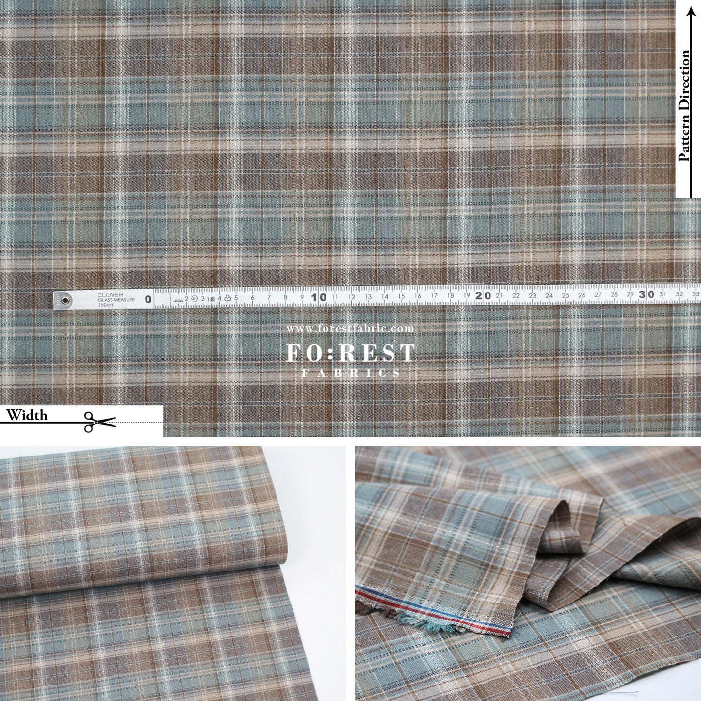 Yarn dyed cotton - Grid fabric
