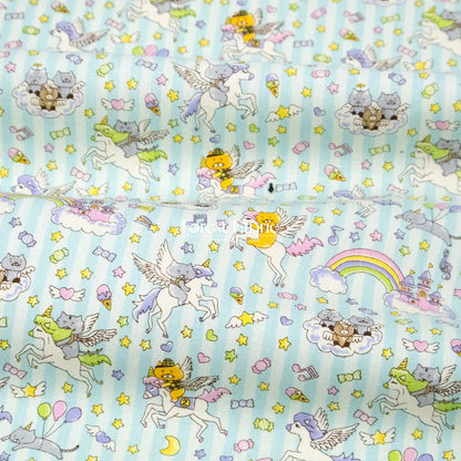 Canvas - Kittens & Unicorns fabric