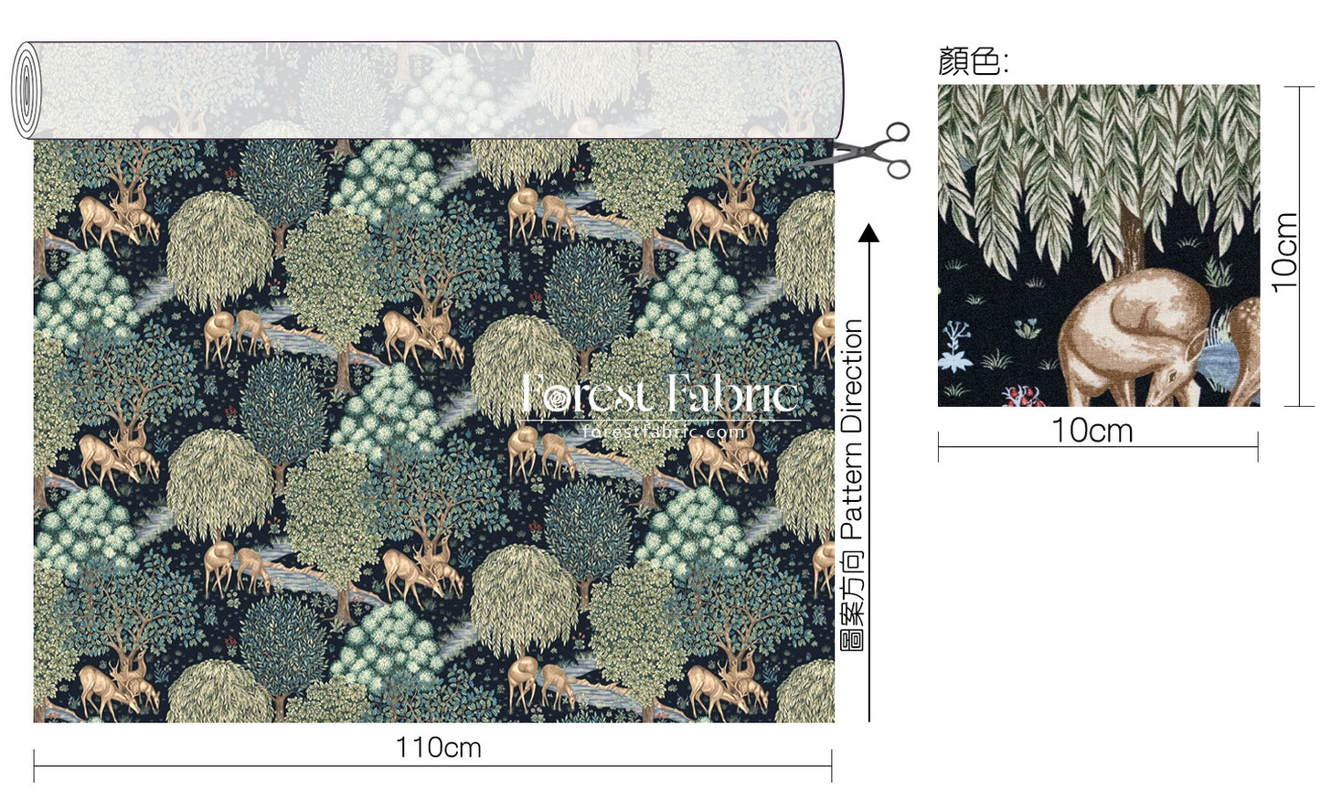 cotton - The Art of William Morris fabric 2