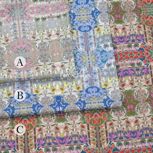 Liberty of London (Cotton Tana Lawn Fabric) - Flower Fete