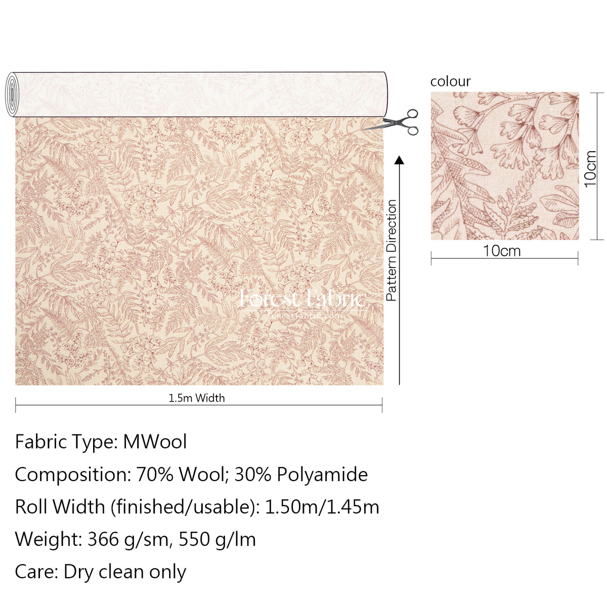 Liberty of London (wool Fabric) - Montgomery Day MWool