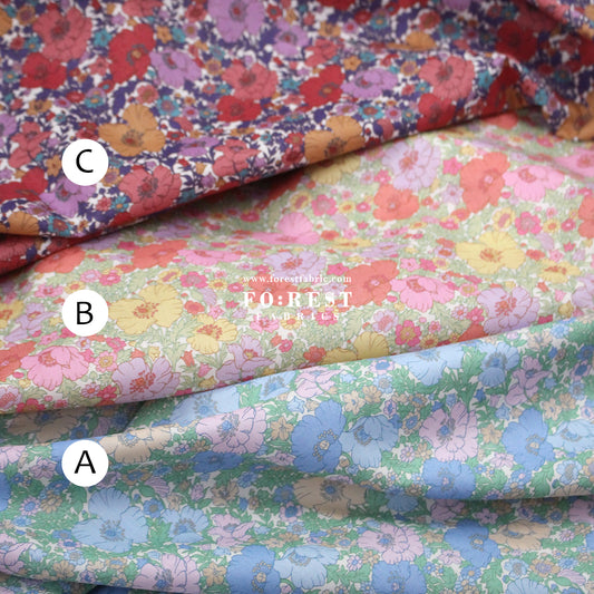 Liberty of London (Cotton Tana Lawn Fabric) - Meadow song A