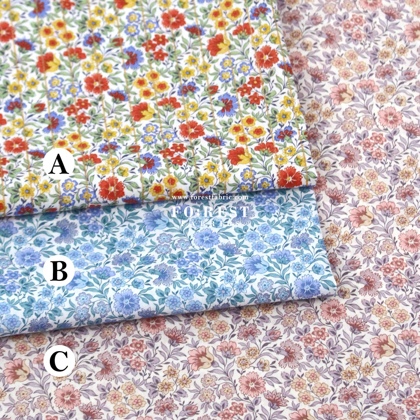Liberty of London (Cotton Tana Lawn Fabric) - Carnation Garden