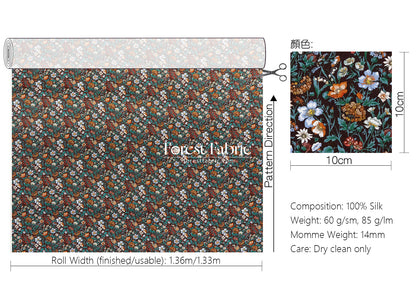 Liberty of London (Silk Crepe de Chine) - Rachel Meadow