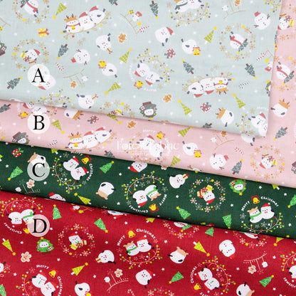 cotton -  Christmas Snowbird fabric