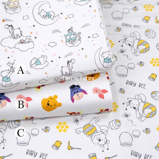 cotton - Pooh fabric 1