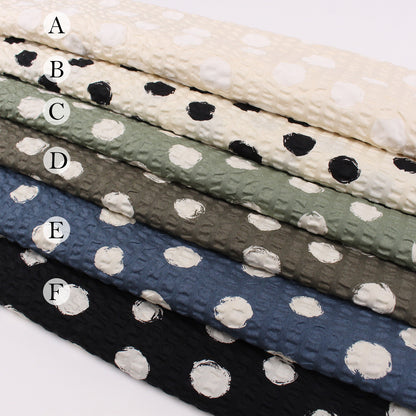Seersucker cotton - Dot fabric