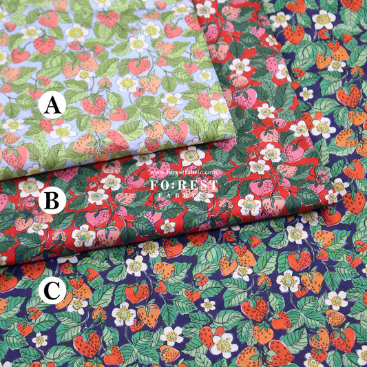 Liberty of London (Cotton Tana Lawn Fabric) - Strawberry Dream