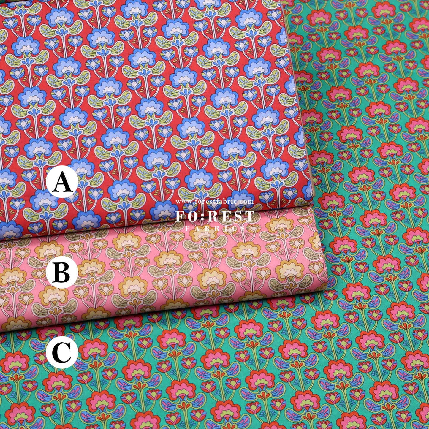 Liberty of London (Tana Lawn™ Cotton Fabric) - Peacock Posy