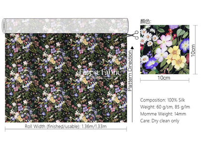 Liberty of London (Silk Satin fabric) - Mary Julie