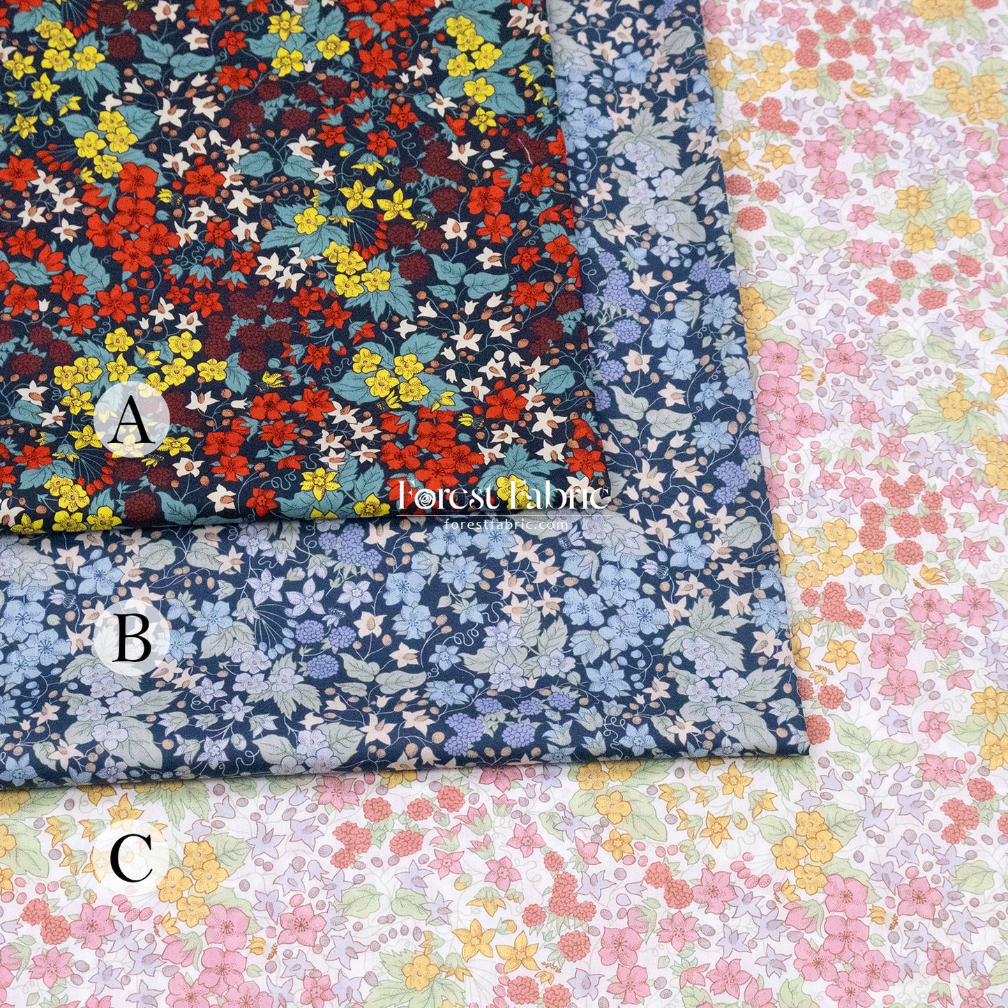 Liberty of London (Cotton Tana Lawn Fabric) - Berry Harvest