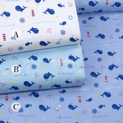 Double gauze - Whale Adventure  fabric