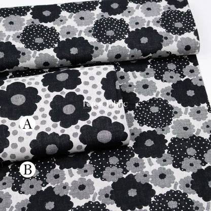 Yarn Dyed Cotton Jacquard - Polka Dot Flower