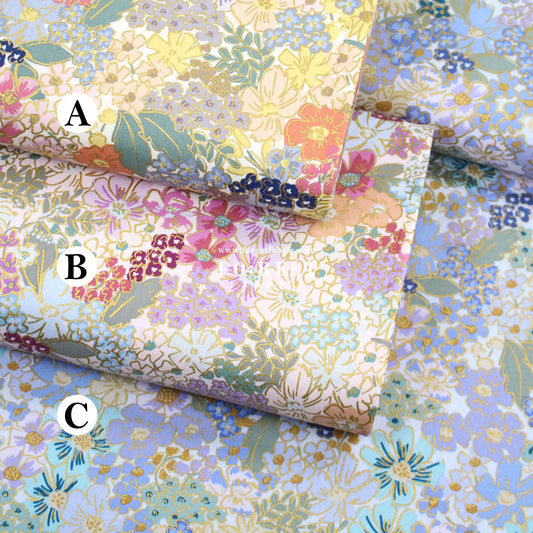 cotton Linen Canvas - Mimi Metallic fabric