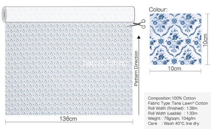 Liberty of London (Cotton Tana Lawn Fabric) - Floral Verse