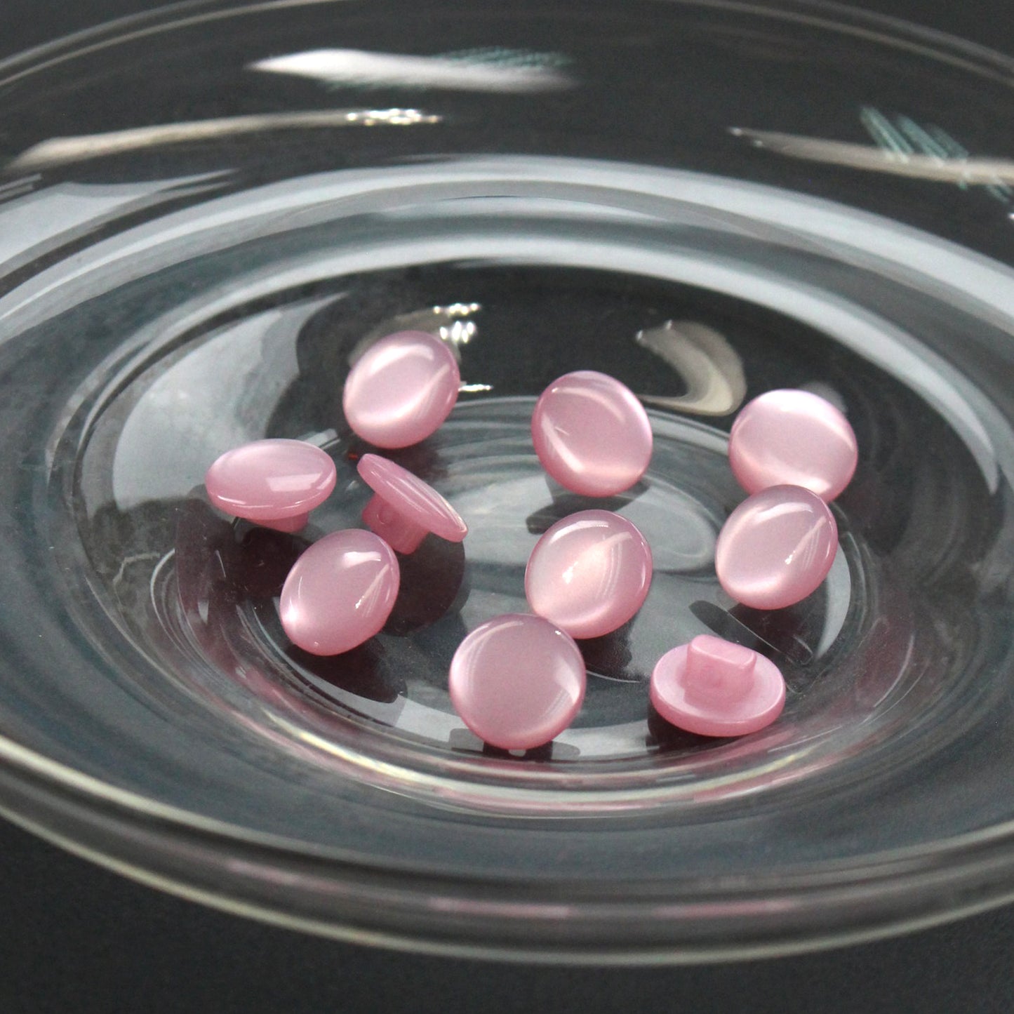 Pink Cat Eye Buttons