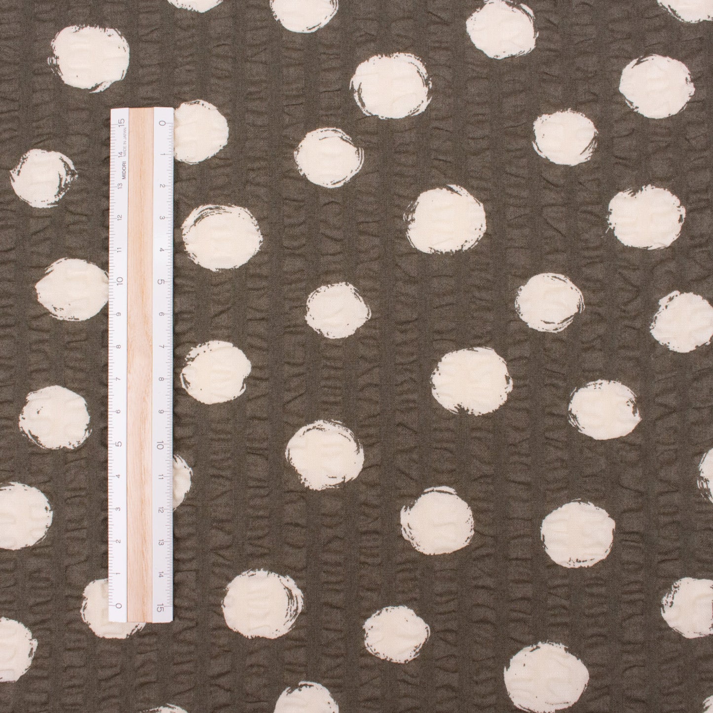 Seersucker cotton - Dot fabric