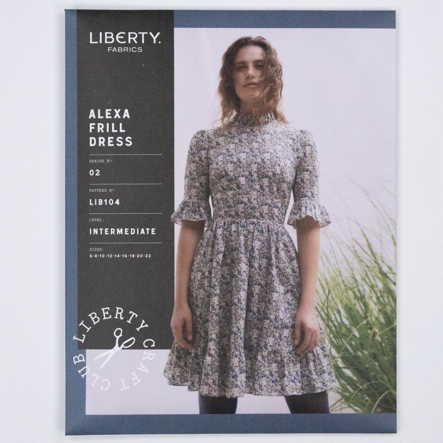 Alexa Frill Dress Ladies Set - Liberty Paper pattern