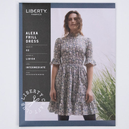 Alexa Frill Dress Ladies Set - Liberty Paper pattern