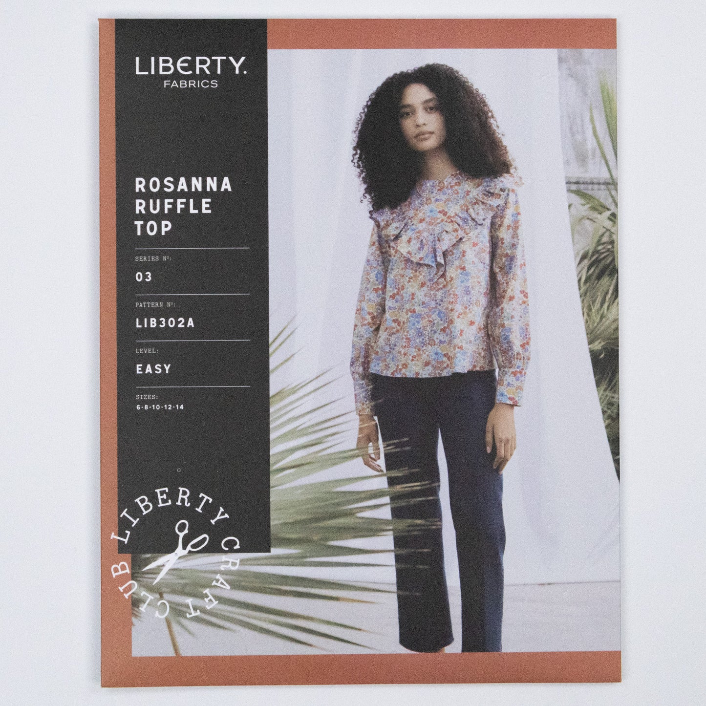 Rosanna Ruffle Top Ladies Set - Liberty Paper pattern