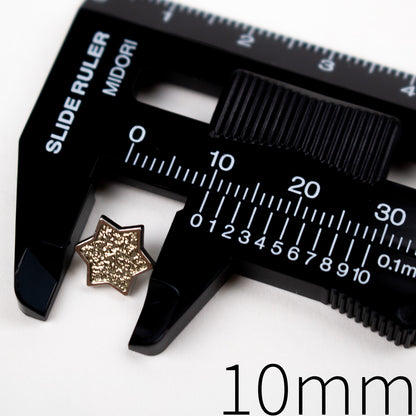 10mm Six-Point Star Shank Buttons